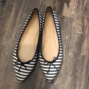J. Crew Stripped Flats